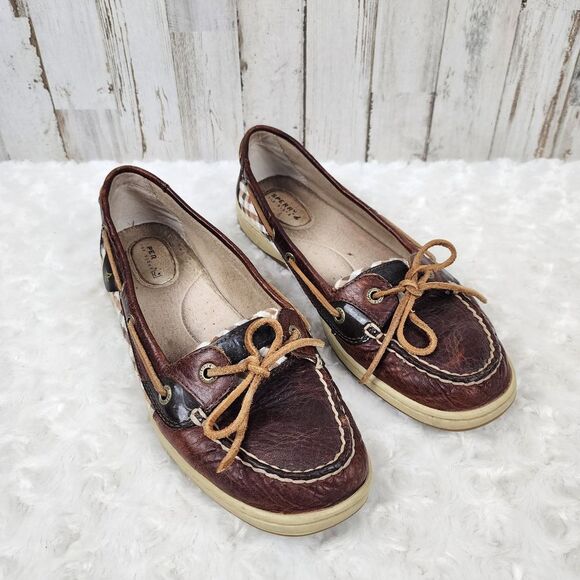 Sperry Top Sider Angelfish Boat Shoes Brown Size 9 - Picture 1 of 8